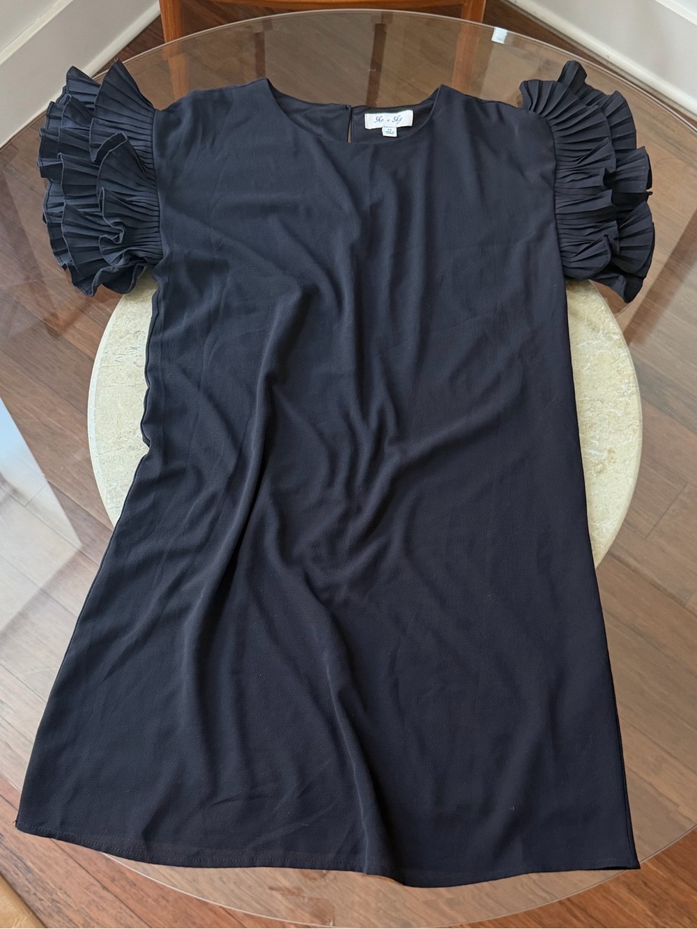 She+Sky Ruffle Sleeve Shift Dress